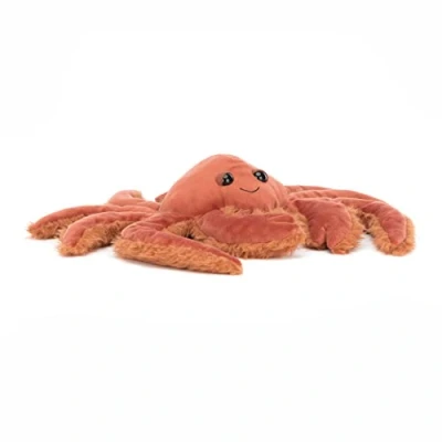 Image of Jellycat Spindleshanks Orange Crab Collectable Plush Decoration