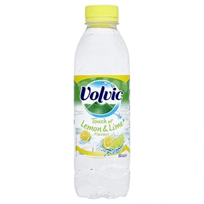 Image of Volvic Touch of Lemon &amp; Lime Flavour 50cl (Pack 24 x 500ml)
