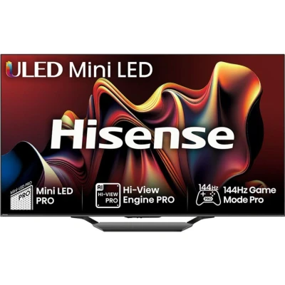 Image of Hisense 85 Inch 144Hz Mini LED Smart TV 85U7NQTUK Quantum Dot Colour, Dolby Vision IQ &amp; Atmos, iMax Enhanced, Built in Subwoofer and Vidaa OS with Freely, Youtube, Netflix Disney+ (2024 Model)