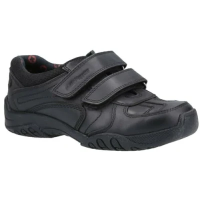 Image of Hush Puppies Baby Boys Jezza Junior Sneaker, Black, 12 UK Child