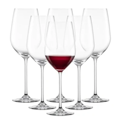 Image of Schott Zwiesel Stemware Fortissimo Collection Tritan Crystal Bordeaux, Red Wine Glass, 22 Ounce, Set of 6