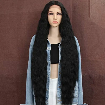 Image of Style Icon Wigs 40&quot;Super Long Wavy Lace Front Hair For Women Replacement Synthetic