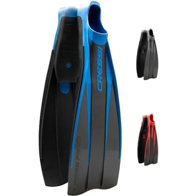 Image of Cressi Free Frog,Black / Blue,41/42