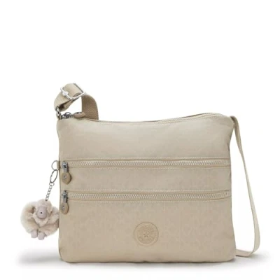 Image of Kipling Alvar Printed Crossbody Bag, Sign Beige Emb, 13&quot;L x 10.25&quot;H 1.75&quot;D