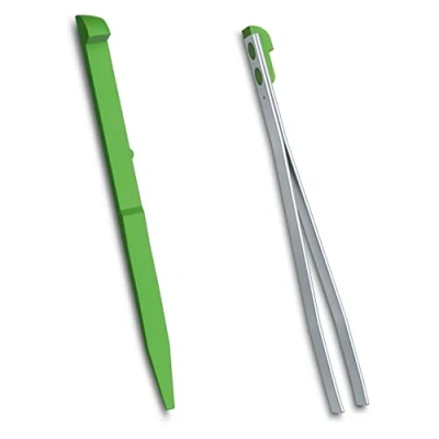 Image of Victorinox Green toothpick + tweezers spares for LARGE 91mm swiss army knife