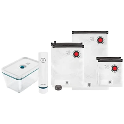 Image of Zwilling 1022416ZWILLING Fresh &amp; Save Vacuum Starter Set, Glass, 7 pcs, La Mer,La Mer