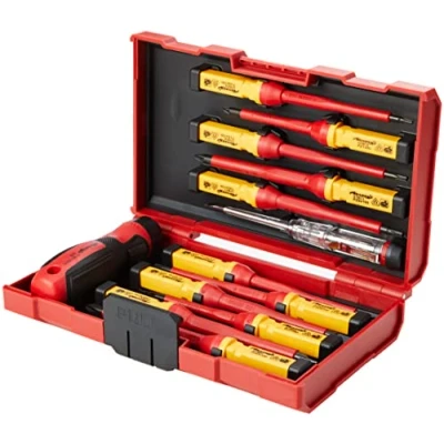 Image of Neilsen CT3794 1000 V VDE Insulated Screwdriver Set Red, 23CM X 14CM X5CM