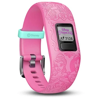 Image of Garmin vivofit Jr.2 Fitness Tracker for Kids, Includes Interactive App Experience, Swim Friendly, Up To 1 year Battery Life, Adjustable watch band, Disney Princess Pink