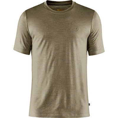 Image of FJALLRAVEN F87193 622 Abisko Wool SS M Light Olive S