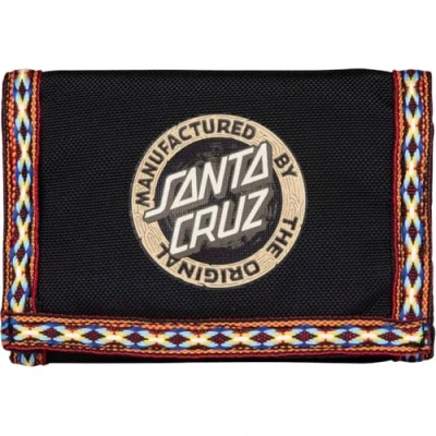 Image of Santa Cruz Carved Wallet Unisex Wallet, Size: One Size, Black