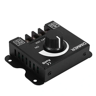 Image of Goshyda Strip LED Dimmer, 12V 24V 30A Switch Dimmer Controller Light Manual Operation Single Color