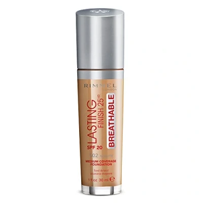 Image of Rimmel London Lasting Finish Breathable Foundation, Spf 20, 502 Noisette