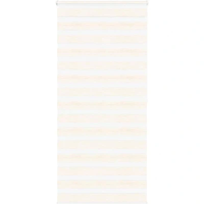 Image of vidaXL Zebra Blind Marble Beige 105x200 cm Fabric Width 100.9 Polyester