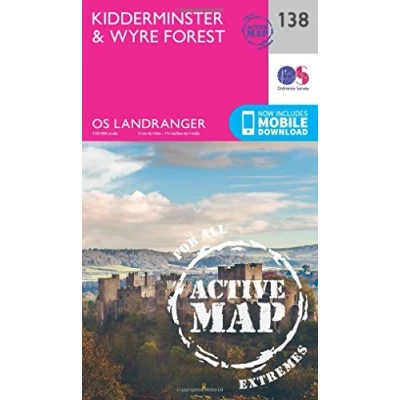 Image of Landranger Active 138 Kidderminster &amp; Wyre Forest Map With Digital Version