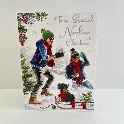Image of Jonny Javelin Special Nephew Christmas Card