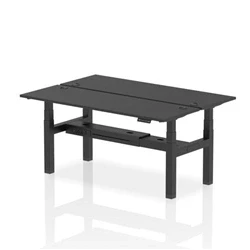 Image of Air B2B 1800x600mm Height Adjustable 2P Bench Desk CP Black/Black