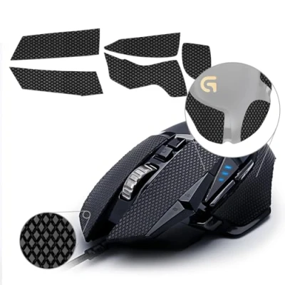 Image of TALONGAMES Mouse Anti Slip Grip Tape Gaming Mouse,Palm Sweat Absorption,Thin 0.5mm,Cut to Fit,Easy Apply,Mouse Skins (For G502 Wired / Wireless)