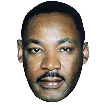 Image of FoxyPrinting MARTIN LUTHER KING JB TV Star Fancy Dress Cardboard Celebrity Party Face Mask