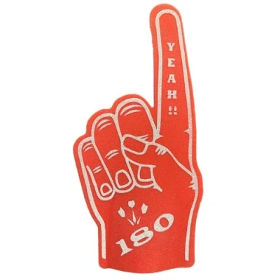 Image of Darts 180 Giant Foam Pointy Finger Red