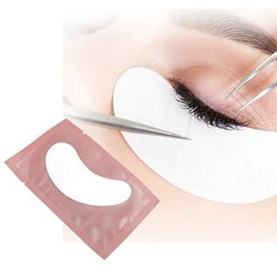 Image of Eye Gel Pads 50 Pairs Eyelash Extension Under Lint Free Patches Mask Beauty Tool Collagen Hydrogel Patch (Pink)
