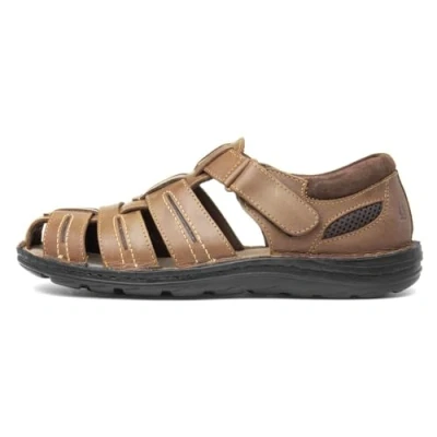 Image of Hush Puppies Albert Sandal Mens Summer, Tan, 7 UK