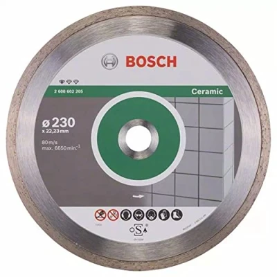 Image of Bosch Professional 1x Standard for Ceramic Diamond Cutting Disc (for Ceramics, Tile, 230x22.23x1.9x7 mm, Accessory Angle Grinder)