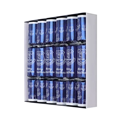 Image of FOCO Premier League Football Everton Fan 6 Pack Christmas Crackers