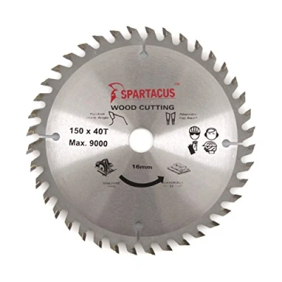 Image of Spartacus Wood Cutting Circular Saw Blade 150mm x 16mm Bore 40 Teeth