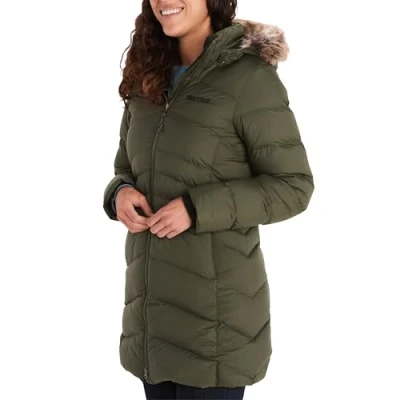 Image of Marmot Women&#039;s Montreal Coat, Warm, Insulated Hooded Winter Windproof Down Parka, Lightweight Packable Outdoor Jacket, Nori, S