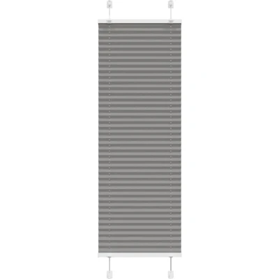 Image of vidaXL Pleated Blind Anthracite 50x150 cm Fabric Width 49.4 Polyester