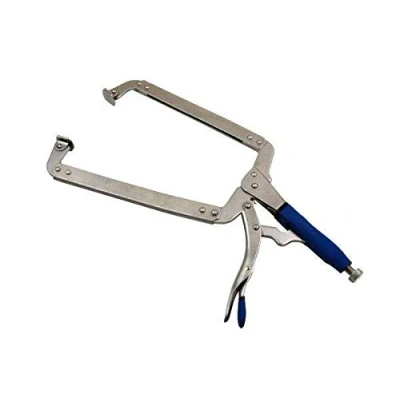 Image of 460mm Large Locking C CLAMP US PRO Tools Swivel Contact Pads Vice Grip