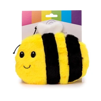 Image of Puckator Bumble Bee Microwavable Plush Lavender Heat Pack Heating Pads Hot and Ice Cold Cool Packs Bag for Sport Injuries Knee Back Pain Bed Warmer Wellness Health Products