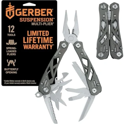 Image of Gerber 31 003620 Suspension Multi Tool with Nylon Sheath and 12 Functions