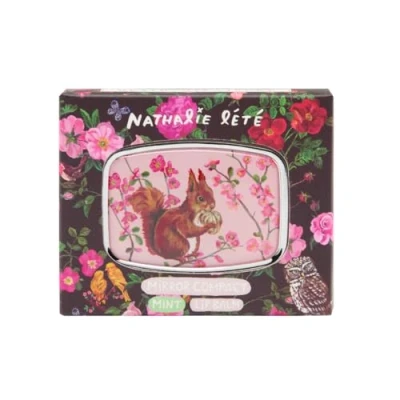 Image of Vintage &amp; Co X Nathalie Lete Forest Folk Lip Balm and Compact Mirror 6g