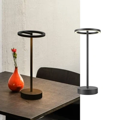 Image of SLV LED rechargeable lamp Vinolina One, black, 2,700 K, height 33 cm