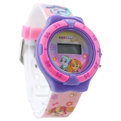 Image of Vadobag Paw Patrol Skye and Everest Kids Time Digital Watch for pink, Minimalist