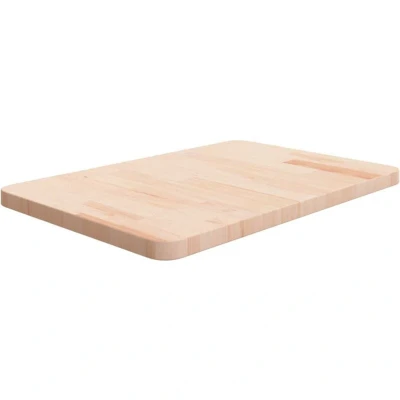 Image of vidaXL Bathroom Countertop 60x40x2.5 cm Untreated Solid Wood