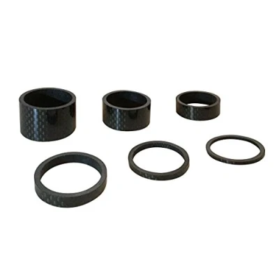 Image of 6PCS Light Weight 3K Carbon Headset Spacers 1 1/8&quot; 2mm,3mm,5mm,10mm,15mm,20mm