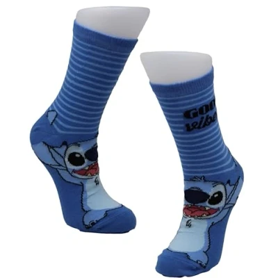 Image of Budget Gifts Stitch Ladies Woman Socks Come Gift Boxed Size 4 8