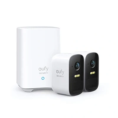 Image of eufy Security eufyCam 2C 2 Cam Kit Camera Outdoor Wireless Home System with 180 Day Battery Life, HomeKit Compatibility, 1080p HD, IP67, Night Vision, No Monthly Fee