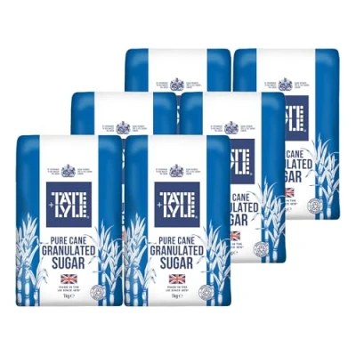 Image of Tate &amp; Lyle Fairtrade Granulated Pure Cane Sugar (1Kg) Pack of 6