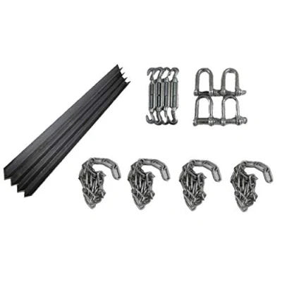 Image of Static Caravan Chain Down Kit with Angle Stake Anchors (Tether Spike Concrete Ground Siting)