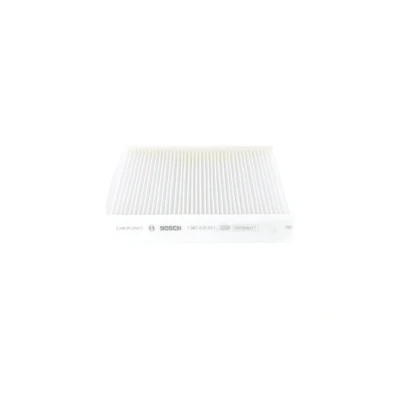 Image of 272775FA0A, 272775FA0B, 272775FA0P, 272775MP0A, 272776CA0A Pollen Filter BOSCH 1 987 435 011 Particulate 215mm 200mm 35mm DACIA: SANDERO 2