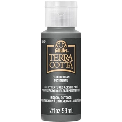 Image of Obsidian Folkart Terra Cotta Textured Paint 2 Oz.