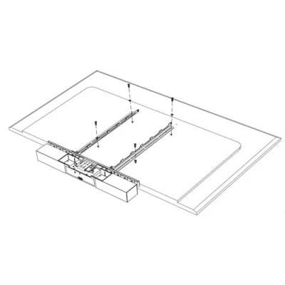 Image of POLY Polycom STUDIO Display mounting Kit holds the above or below a monitor (fit to VESA patterns from 100mm x