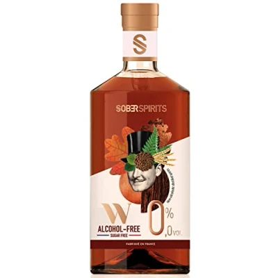 Image of SOBER Spirits Non Alcoholic 0.0% Whisky Zero Alcohol, The Worlds Only Alcohol Free Whiskey Made From Real No Added Sugar Artificial Flavours &amp; Colourings Vegan Friendly 50cl
