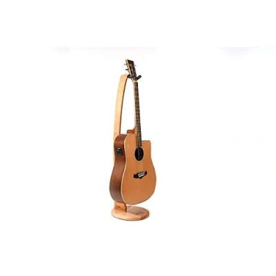 Image of Ruach Wooden Acoustic Electric Guitar Stand Handmade from Cherry