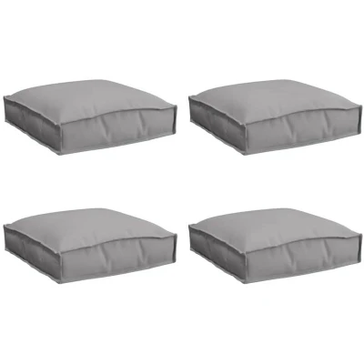 Image of vidaXL Pallet Cushions for Seat 4 pcs Grey 40x40x8 cm Oxford Fabric