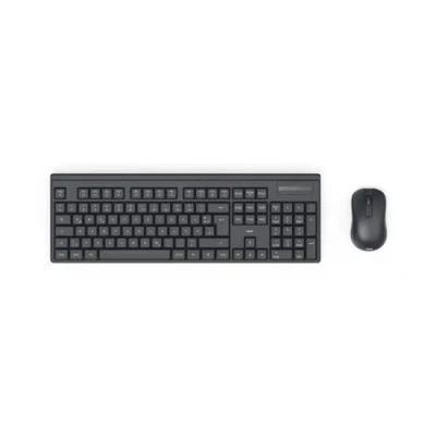 Image of Hama WKM 100 Wireless Keyboard with Mouse, Wireless, Batteries, QWERTY UK, black