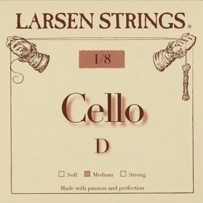 Image of Larsen cello strings Original Fractional small sizes D 1/8 Medium